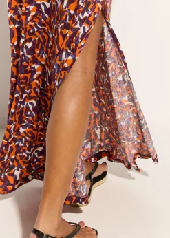 Online Vestido de playa de viscosa fluida Mujer Ropa De Playa|Vestidos