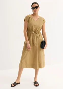 Online Vestido de popelín de algodón Mujer Vestidos