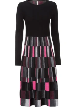 Vestido de punto a cuadros Mujer Vestidos|Ropa De Punto