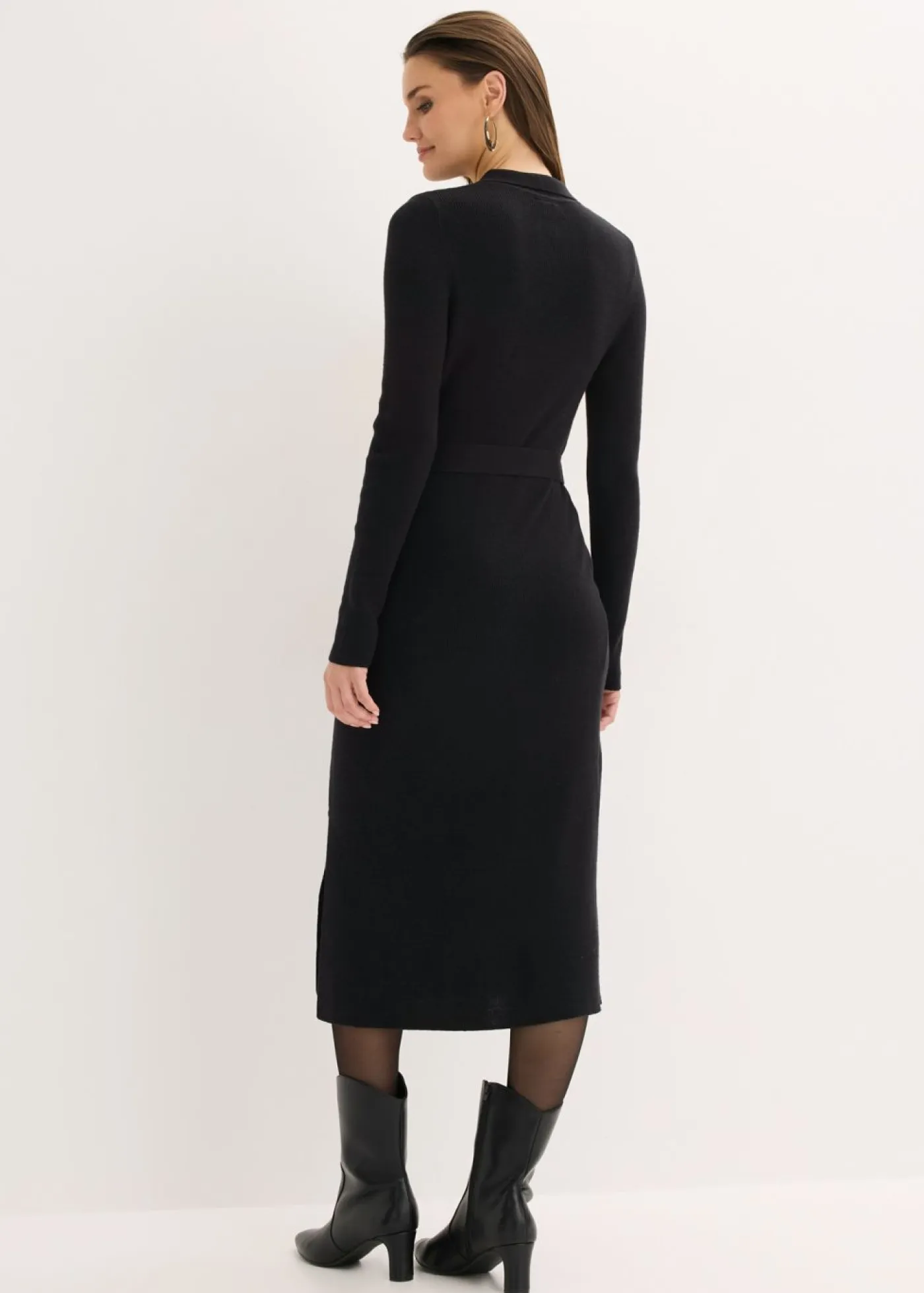 Best Vestido de punto acanalado de mezcla de viscosa Mujer Vestidos|Ropa De Punto