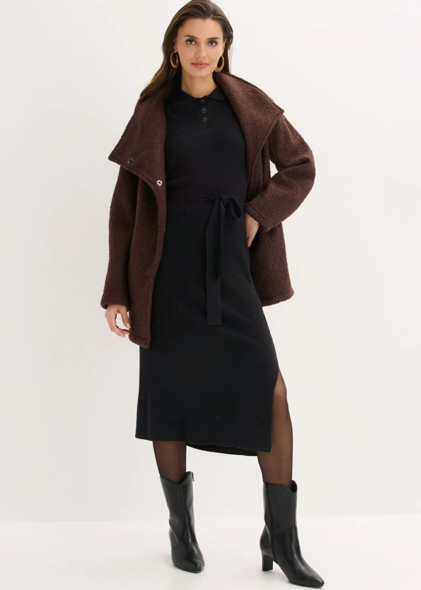 Best Vestido de punto acanalado de mezcla de viscosa Mujer Vestidos|Ropa De Punto