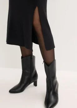 Best Vestido de punto acanalado de mezcla de viscosa Mujer Vestidos|Ropa De Punto