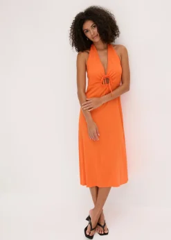 Sale Vestido de punto con aberturas Mujer Vestidos