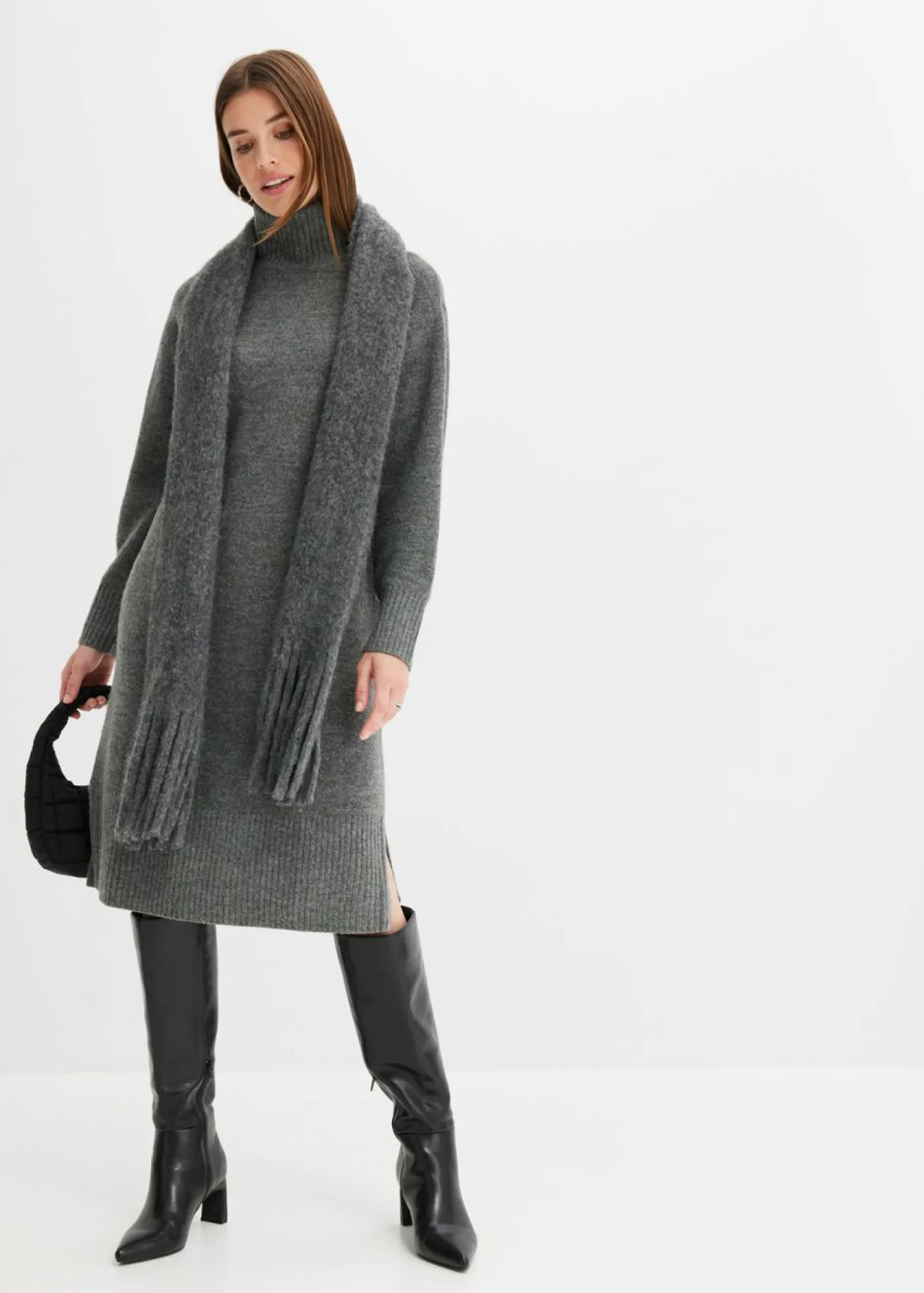 Best Vestido de punto con abertura Mujer Vestidos|Ropa De Punto
