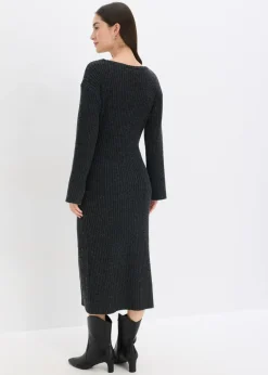 Sale Vestido de punto con abertura Mujer Vestidos|Ropa De Punto