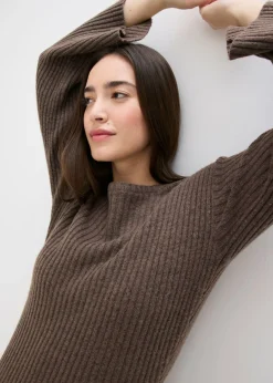 Best Vestido de punto con abertura Mujer Vestidos|Ropa De Punto