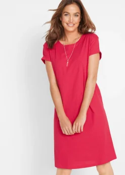 Sale Vestido de punto con algodón orgánico puro Mujer Básicos|Vestidos