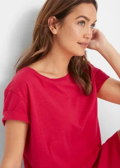 Sale Vestido de punto con algodón orgánico puro Mujer Básicos|Vestidos