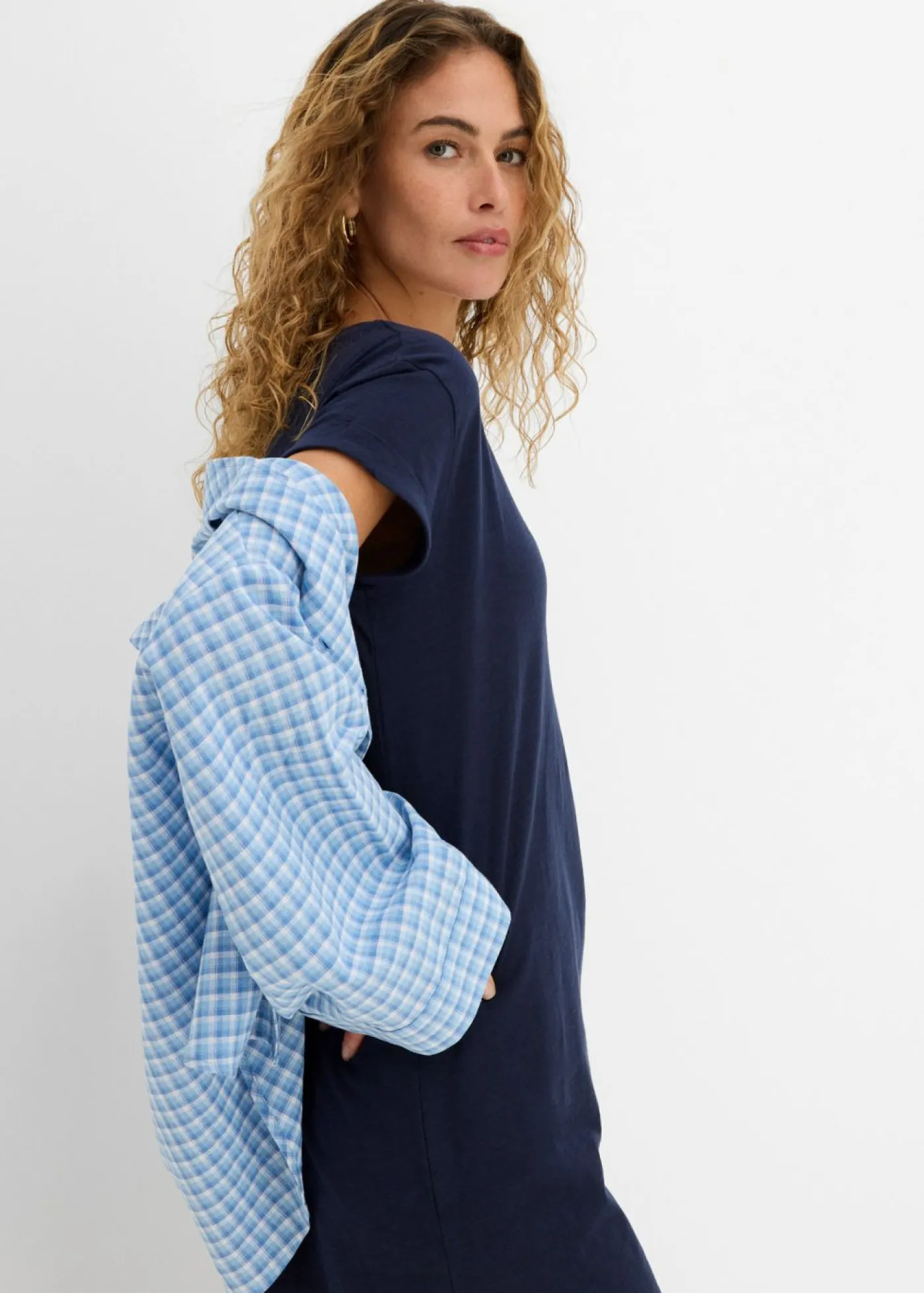 Clearance Vestido de punto con algodón orgánico puro Mujer Básicos|Vestidos
