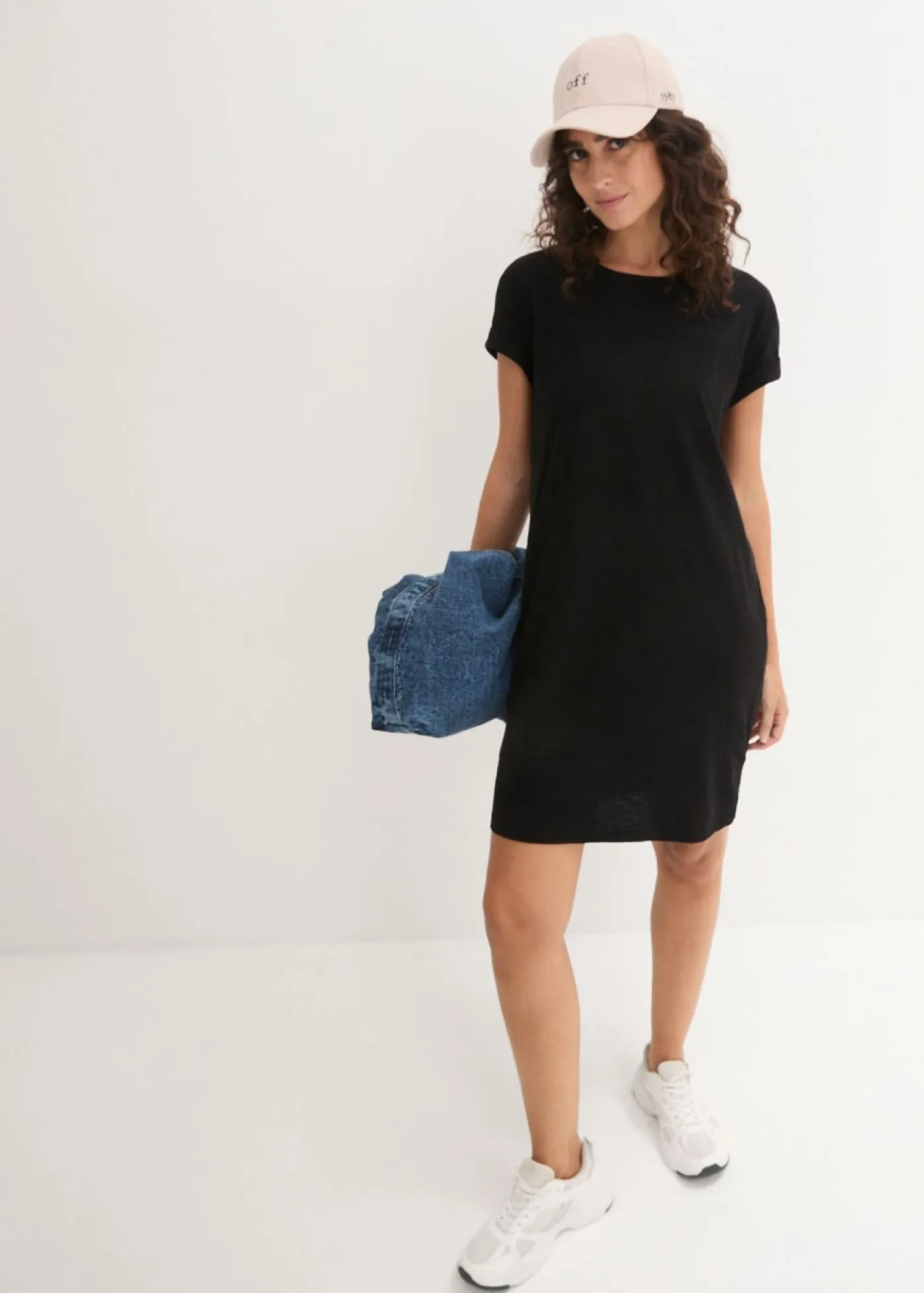 Sale Vestido de punto con algodón orgánico puro Mujer Básicos|Vestidos