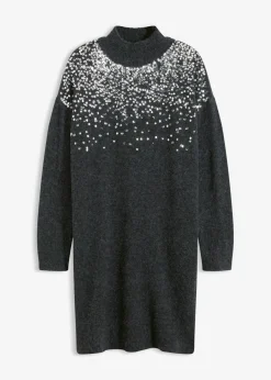 Online Vestido de punto con aplicaciones de lentejuelas Mujer Vestidos|Ropa De Punto