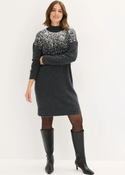 Online Vestido de punto con aplicaciones de lentejuelas Mujer Vestidos|Ropa De Punto