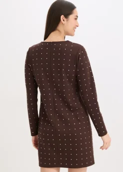 Clearance Vestido de punto con aplicaciones de piedras brillantes Mujer Vestidos