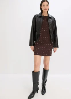 Clearance Vestido de punto con aplicaciones de piedras brillantes Mujer Vestidos