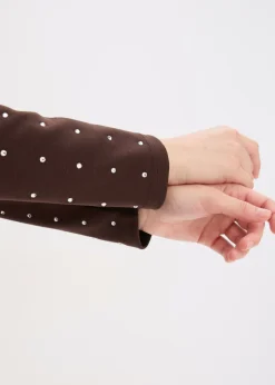 Clearance Vestido de punto con aplicaciones de piedras brillantes Mujer Vestidos