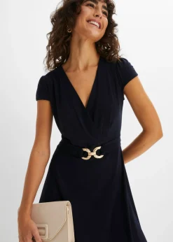 Sale Vestido de punto con cierre decorativo Mujer Tallas Pequeñas