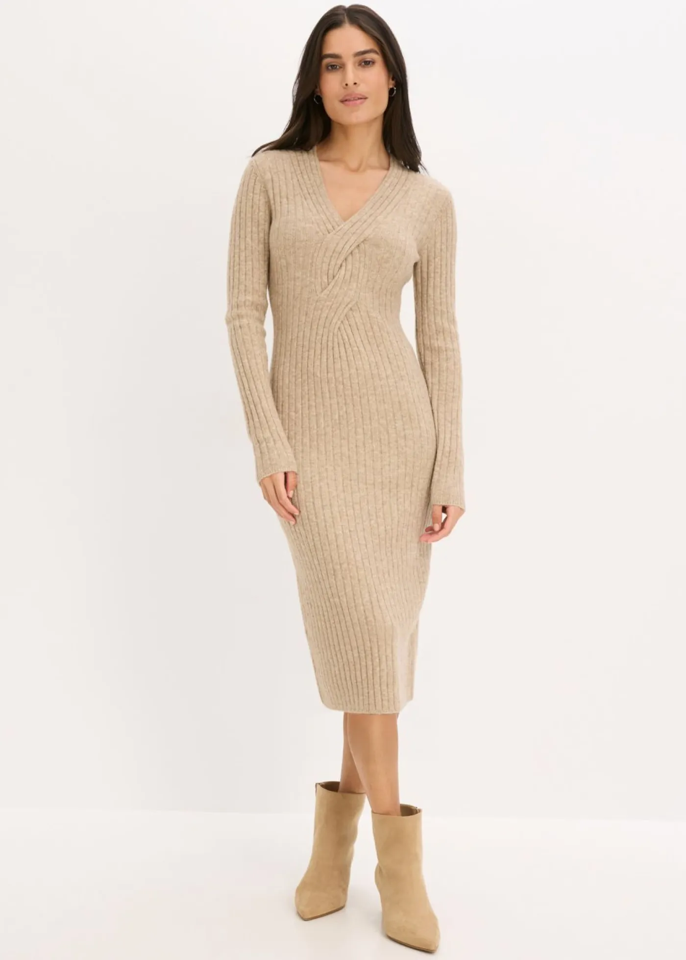 Sale Vestido de punto con contenido de lana Mujer Vestidos|Ropa De Punto