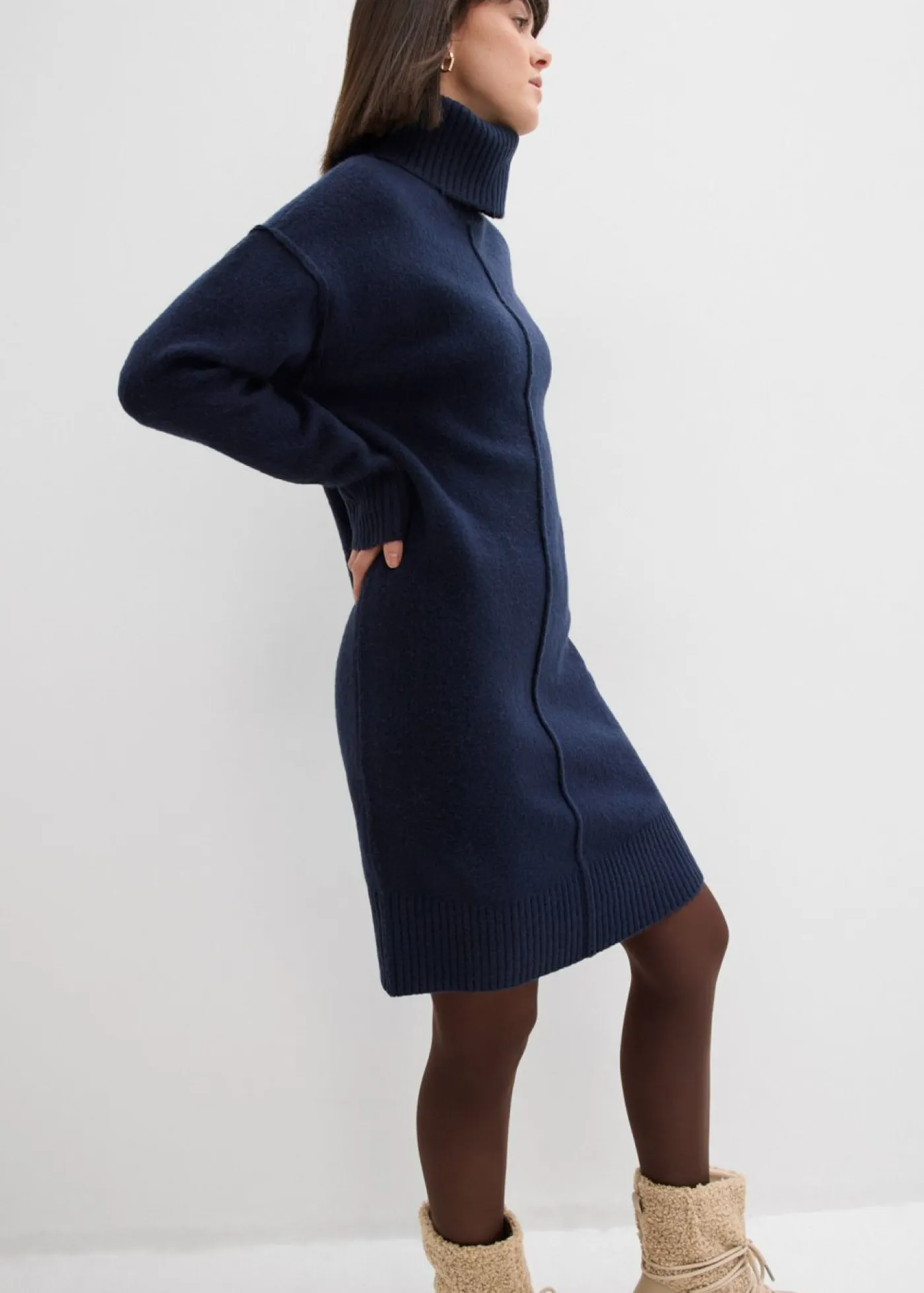 Online Vestido de punto con costura decorativa Mujer Vestidos|Ropa De Punto