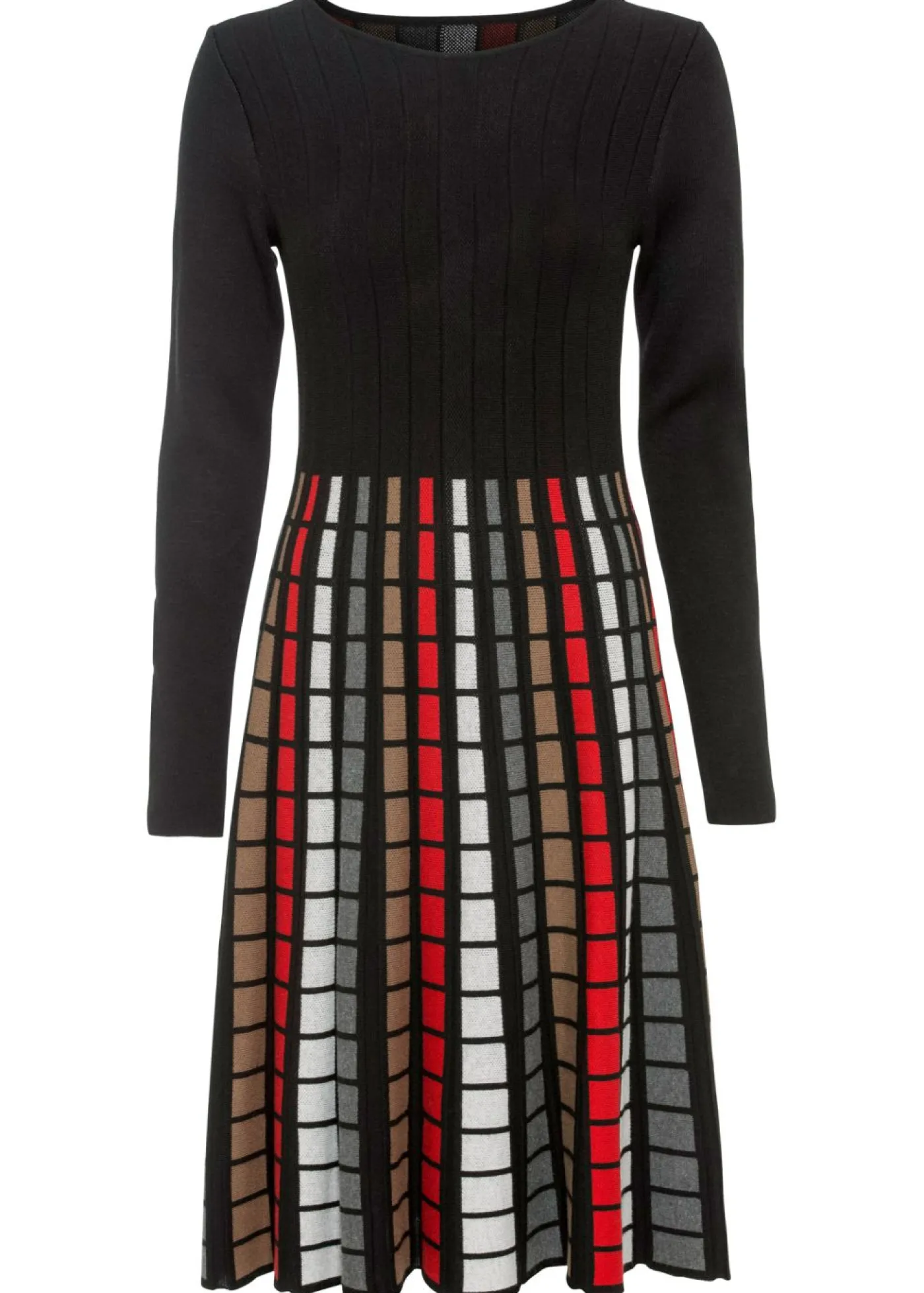 Best Vestido de punto con cuadros Mujer Vestidos|Ropa De Punto