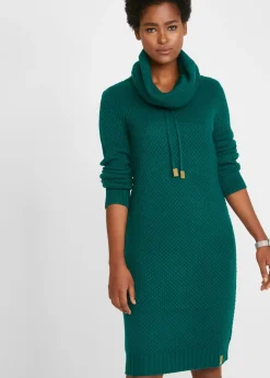 Discount Vestido de punto con cuello tipo chal Mujer Vestidos|Ropa De Punto