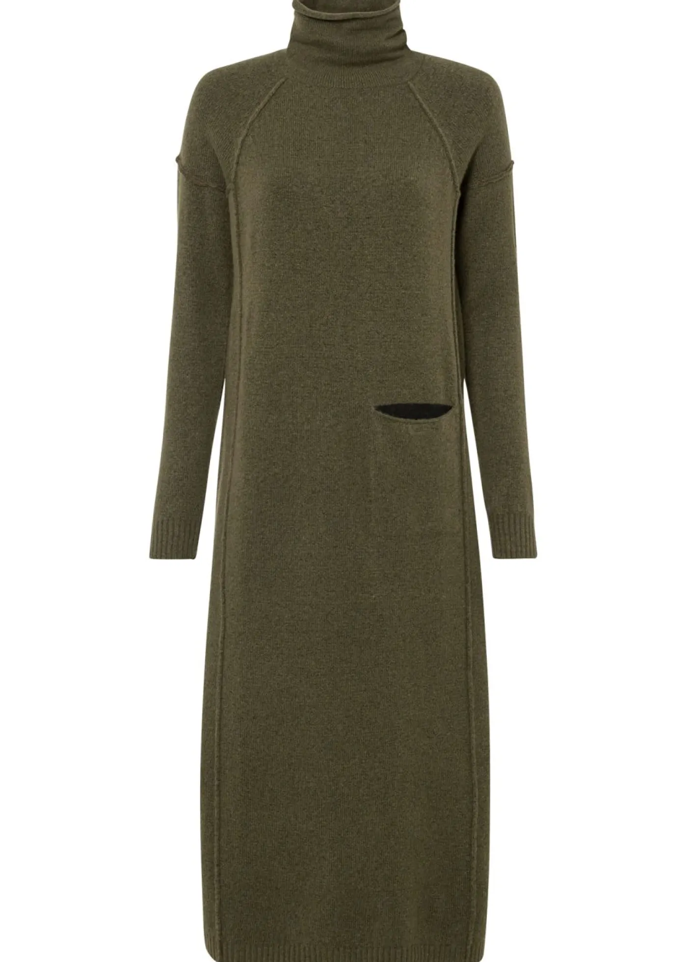 Discount Vestido de punto con cuello vuelto Mujer Vestidos|Ropa De Punto