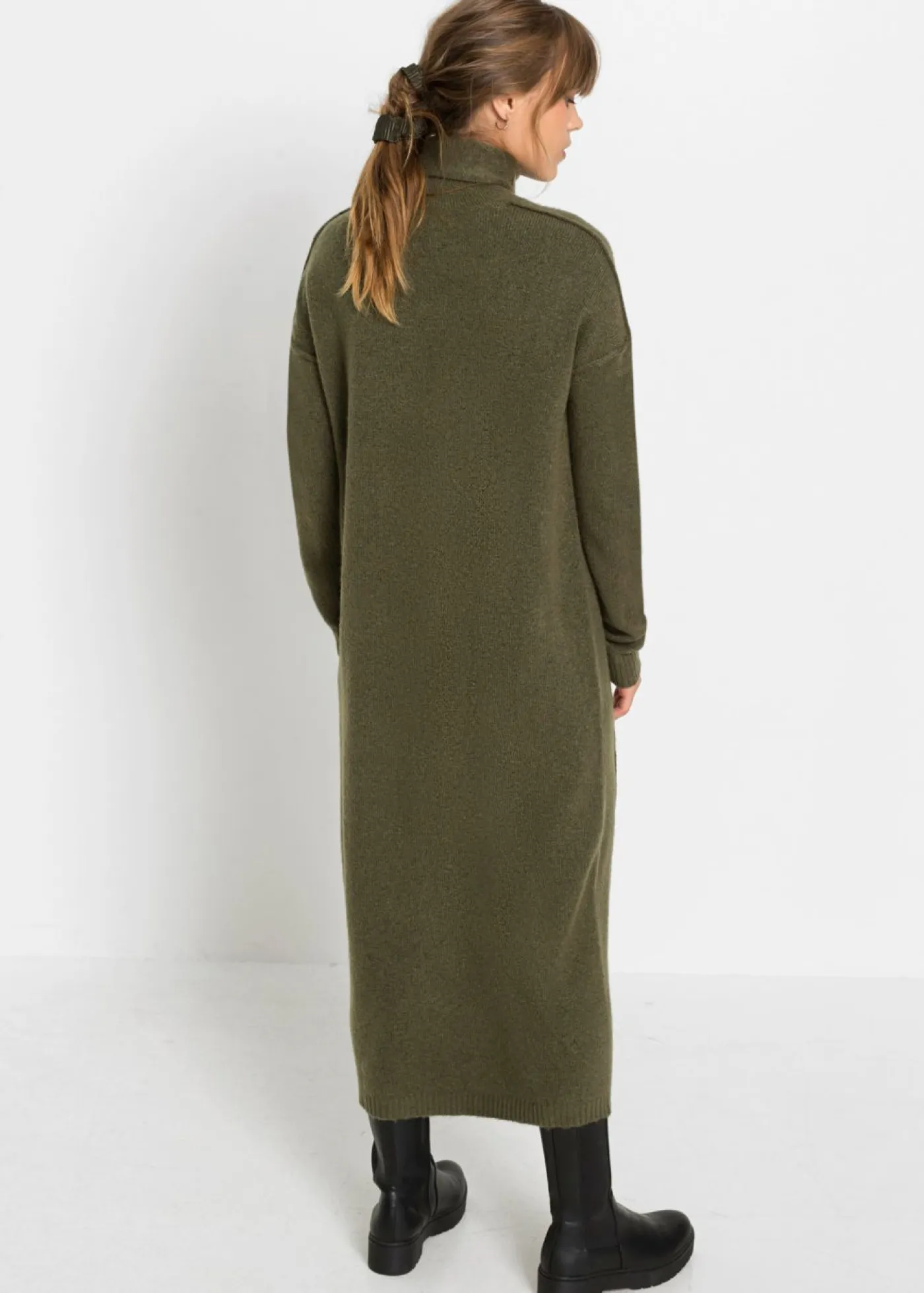 Discount Vestido de punto con cuello vuelto Mujer Vestidos|Ropa De Punto