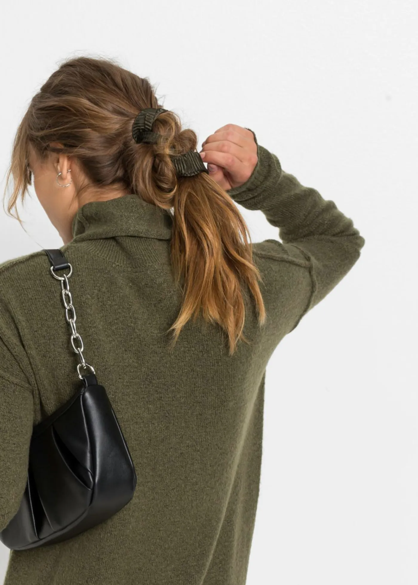 Discount Vestido de punto con cuello vuelto Mujer Vestidos|Ropa De Punto