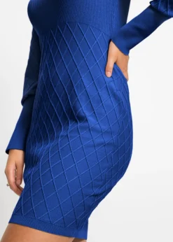 Best Vestido de punto con cuello vuelto Mujer Ropa De Punto|Vestidos