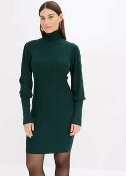 Sale Vestido de punto con cuello vuelto Mujer Vestidos|Tallas Pequeñas
