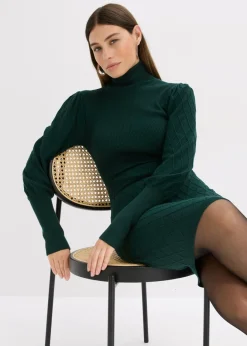 Sale Vestido de punto con cuello vuelto Mujer Vestidos|Tallas Pequeñas