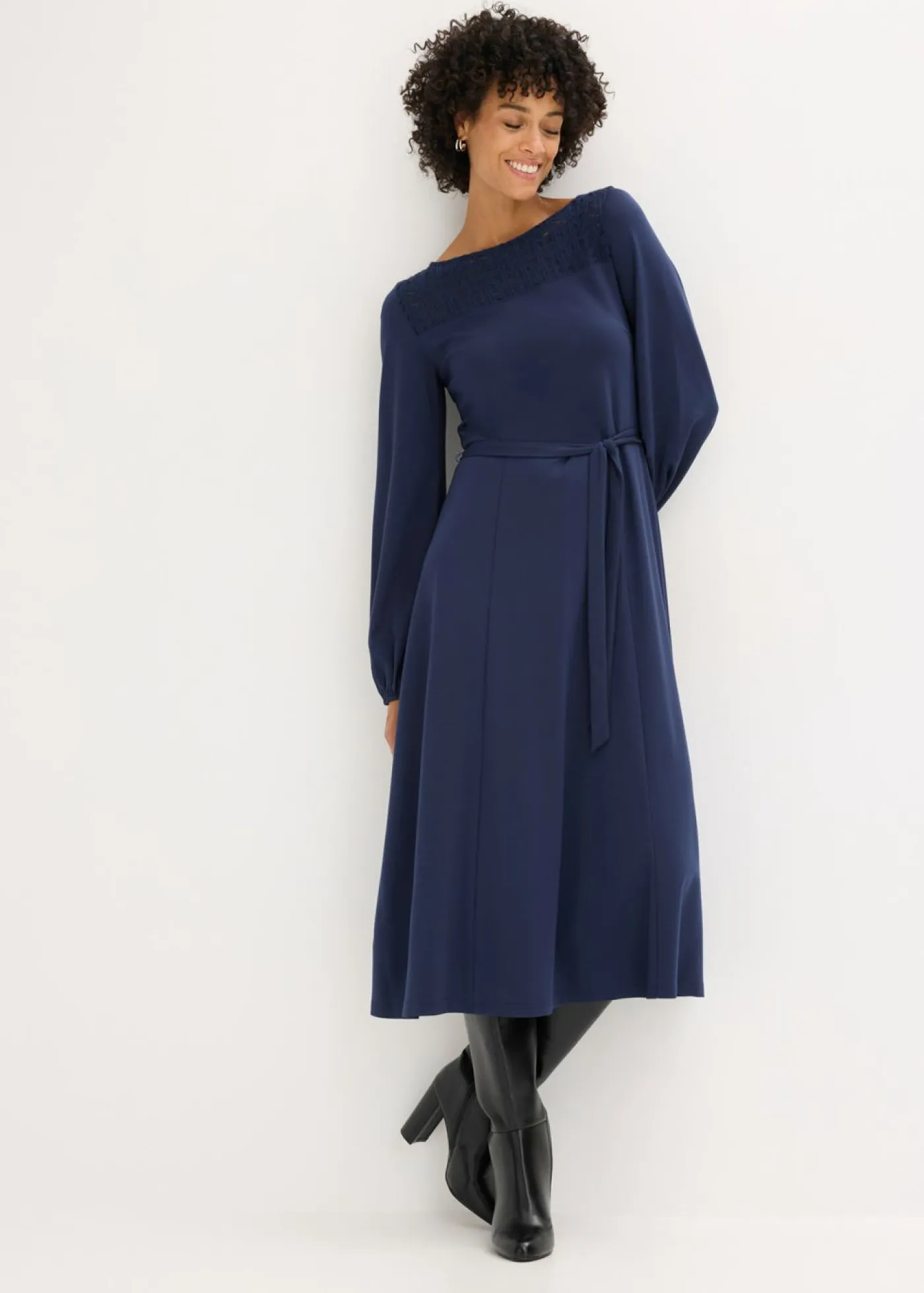 Sale Vestido de punto con encaje Mujer Vestidos