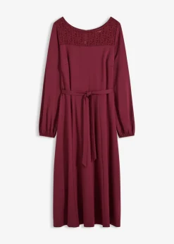 New Vestido de punto con encaje Mujer Vestidos