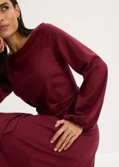 New Vestido de punto con encaje Mujer Vestidos