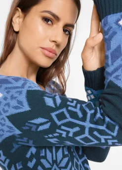 Best Vestido de punto con estampado invernal Mujer Vestidos|Ropa De Punto