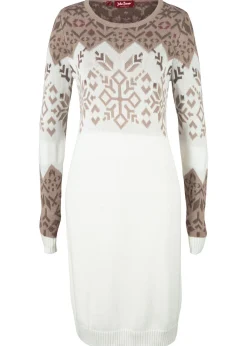 New Vestido de punto con estampado invernal Mujer Vestidos|Ropa De Punto