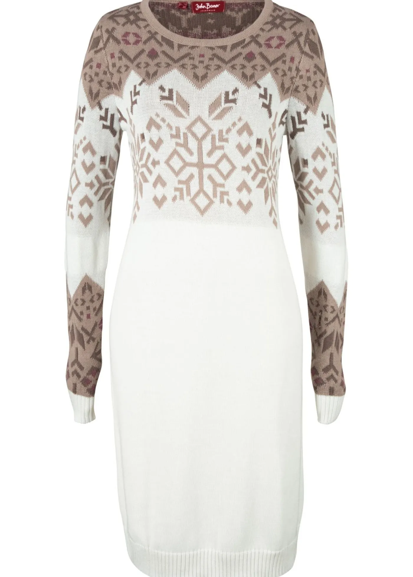 New Vestido de punto con estampado invernal Mujer Vestidos|Ropa De Punto