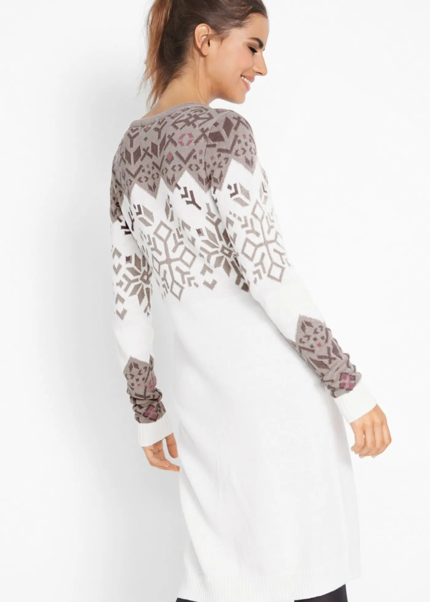 New Vestido de punto con estampado invernal Mujer Vestidos|Ropa De Punto