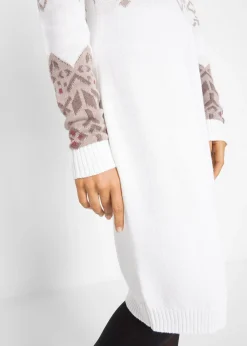New Vestido de punto con estampado invernal Mujer Vestidos|Ropa De Punto