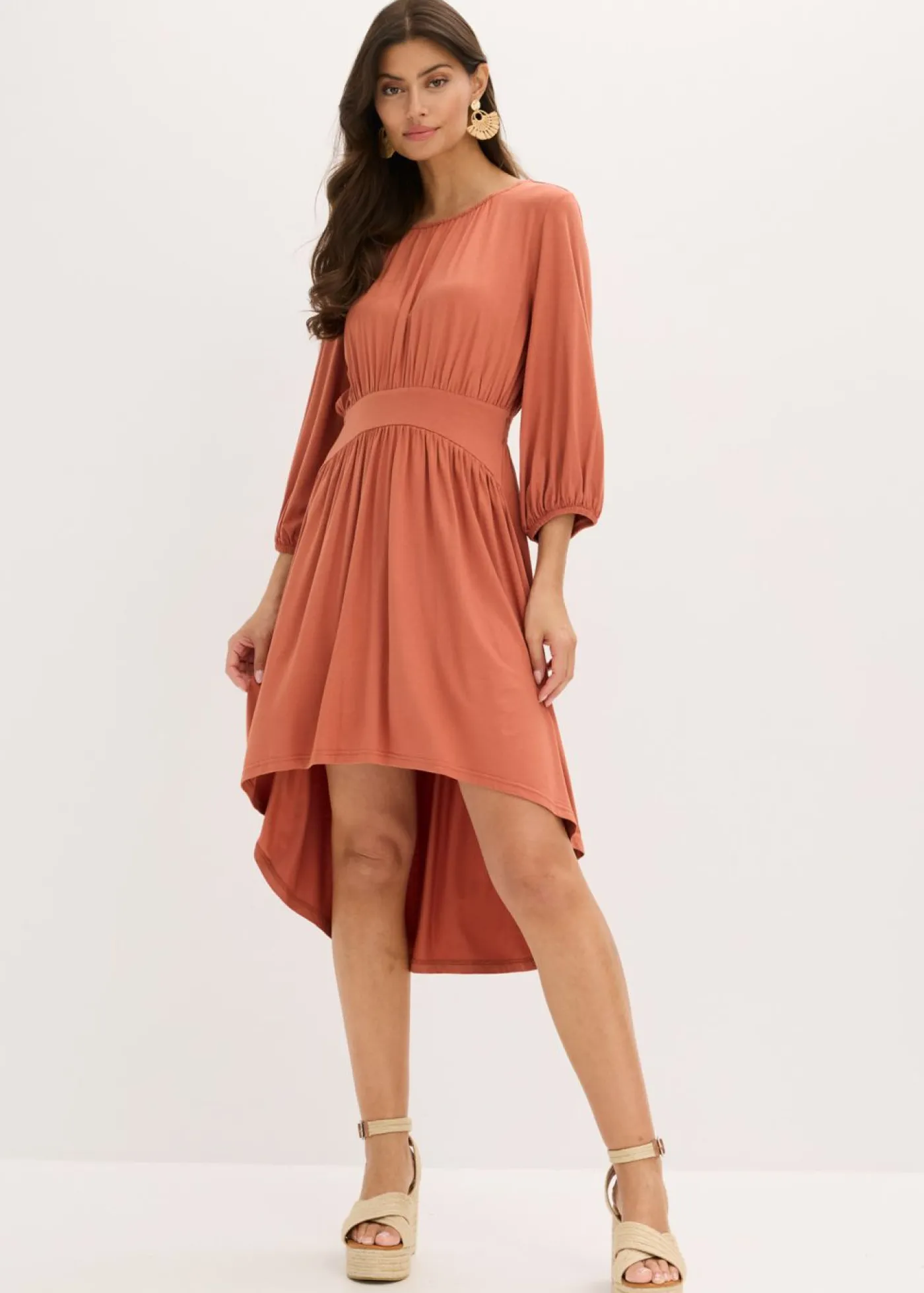 Sale Vestido de punto con fruncidos Mujer Vestidos