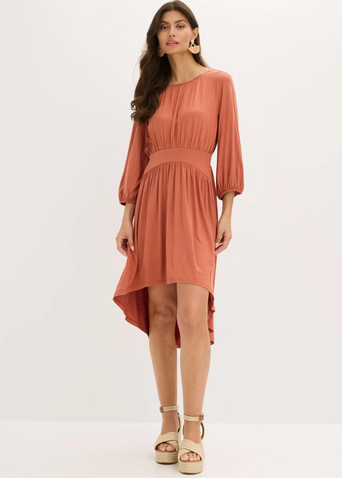 Sale Vestido de punto con fruncidos Mujer Vestidos