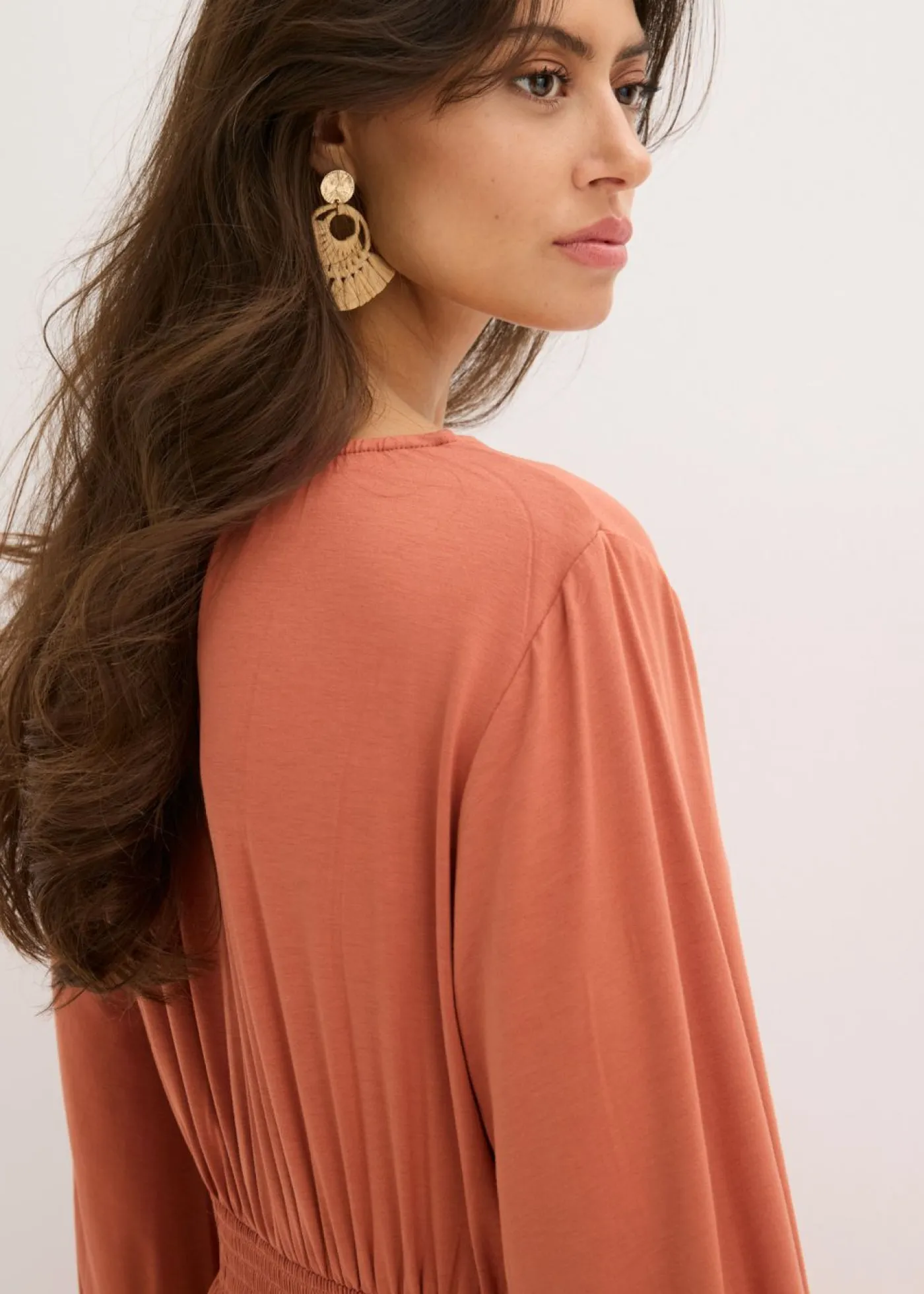 Sale Vestido de punto con fruncidos Mujer Vestidos