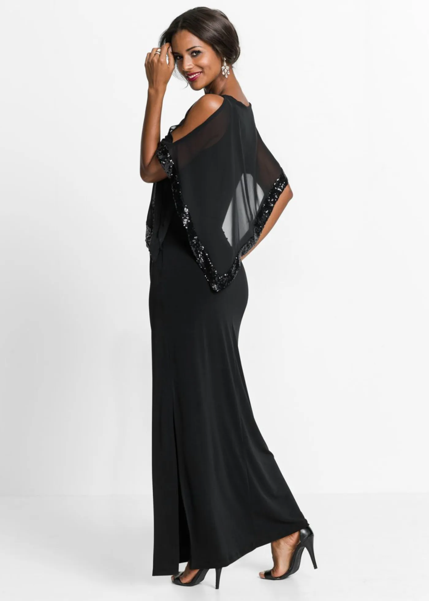 Vestido de punto con lentejuelas Mujer Ropa Elegante