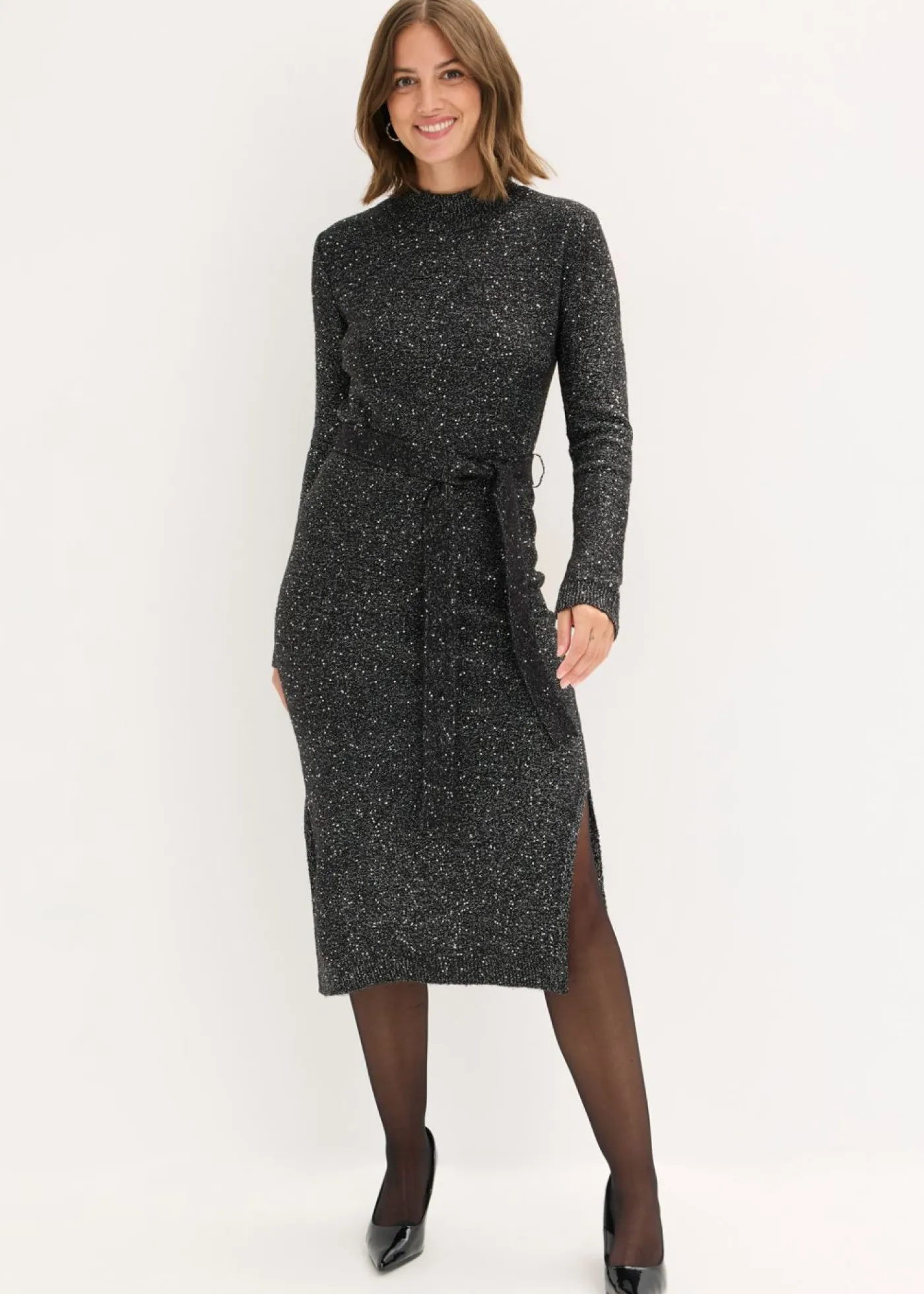 Vestido de punto con lentejuelas Mujer Vestidos|Ropa De Punto