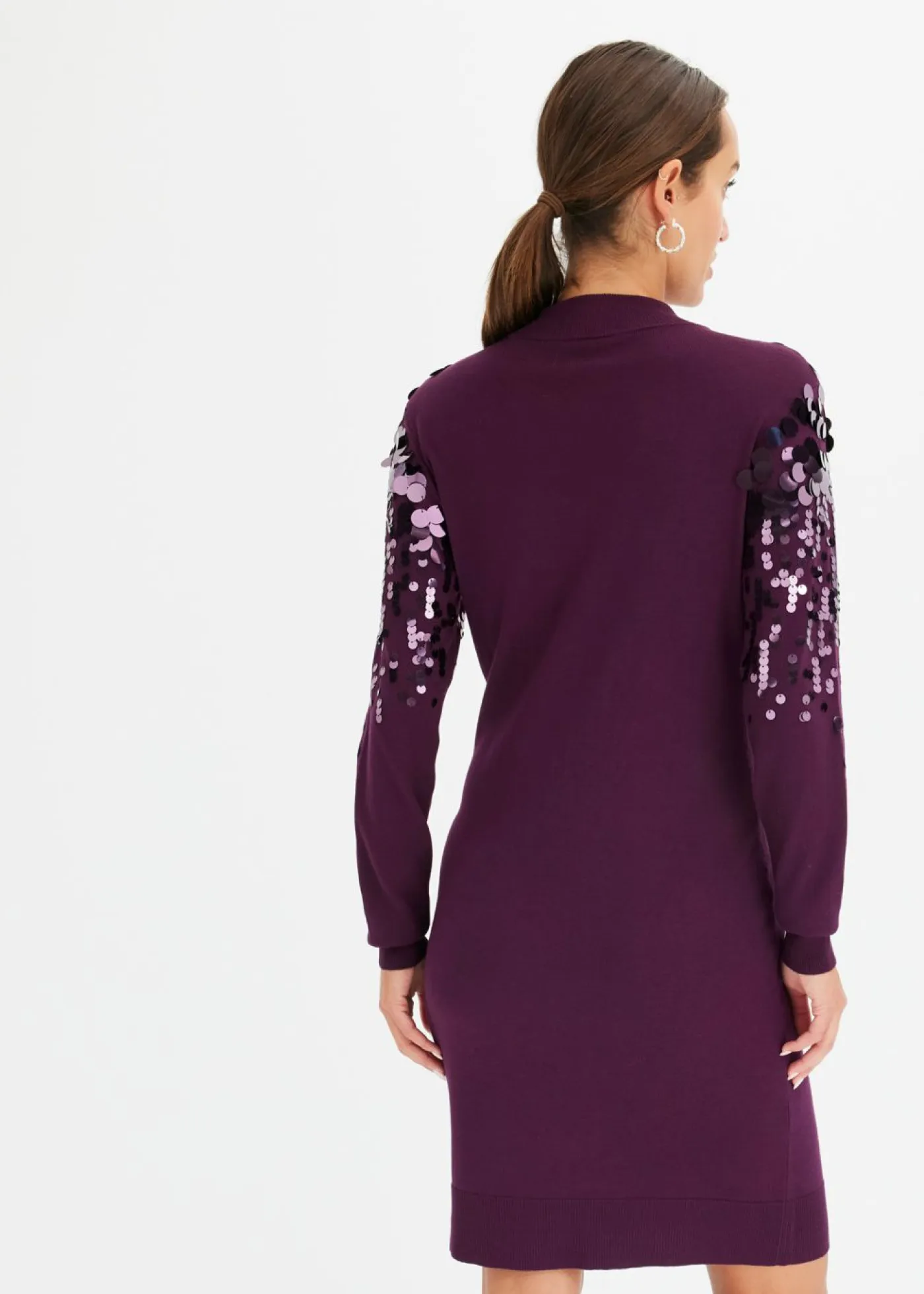 Online Vestido de punto con lentejuelas Mujer Vestidos|Ropa De Punto