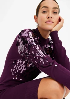 Online Vestido de punto con lentejuelas Mujer Vestidos|Ropa De Punto