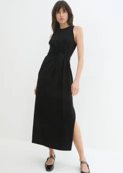 Best Vestido de punto con nudo Mujer Vestidos