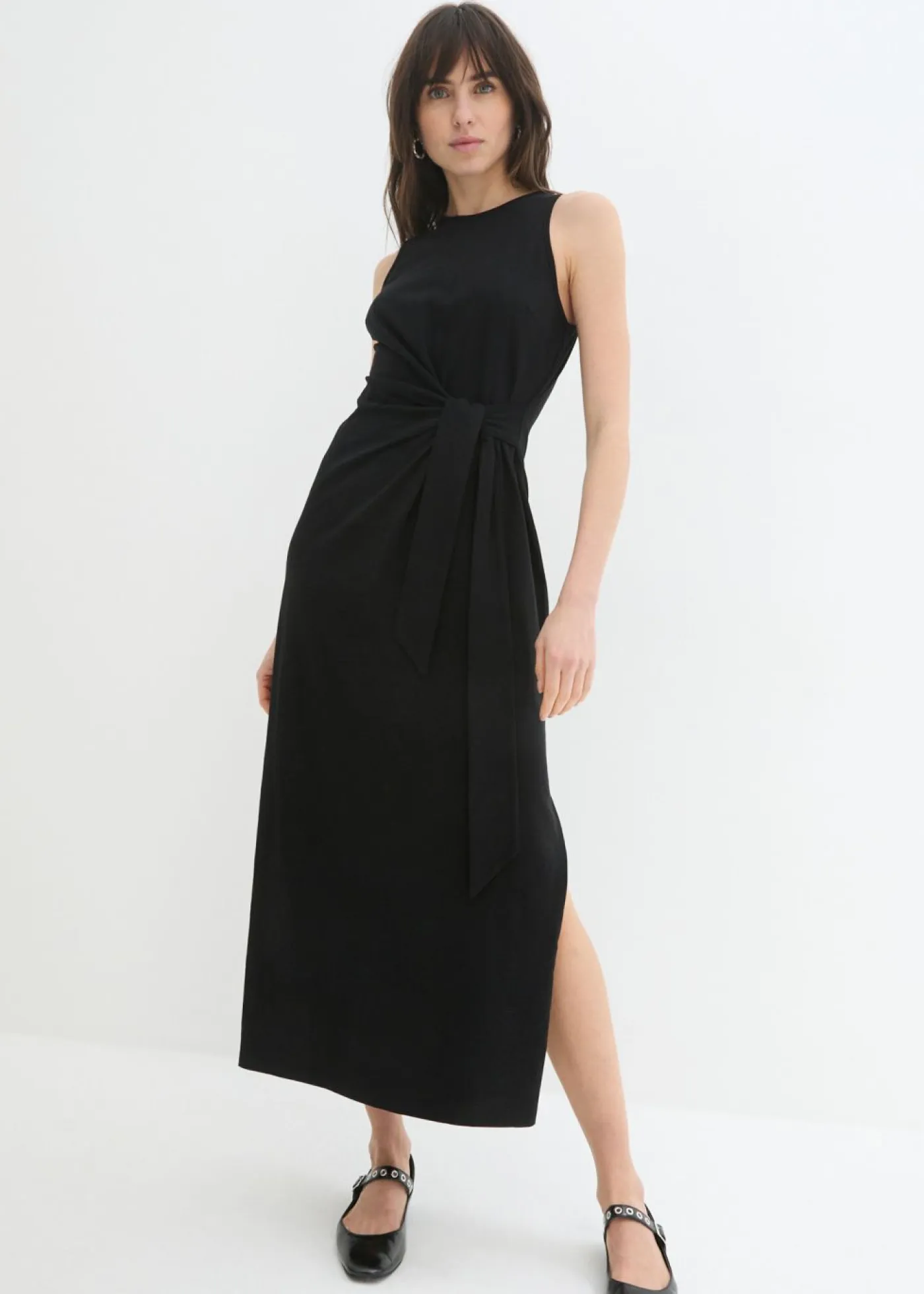 Best Vestido de punto con nudo Mujer Vestidos