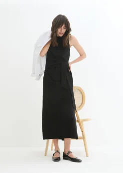 Best Vestido de punto con nudo Mujer Vestidos