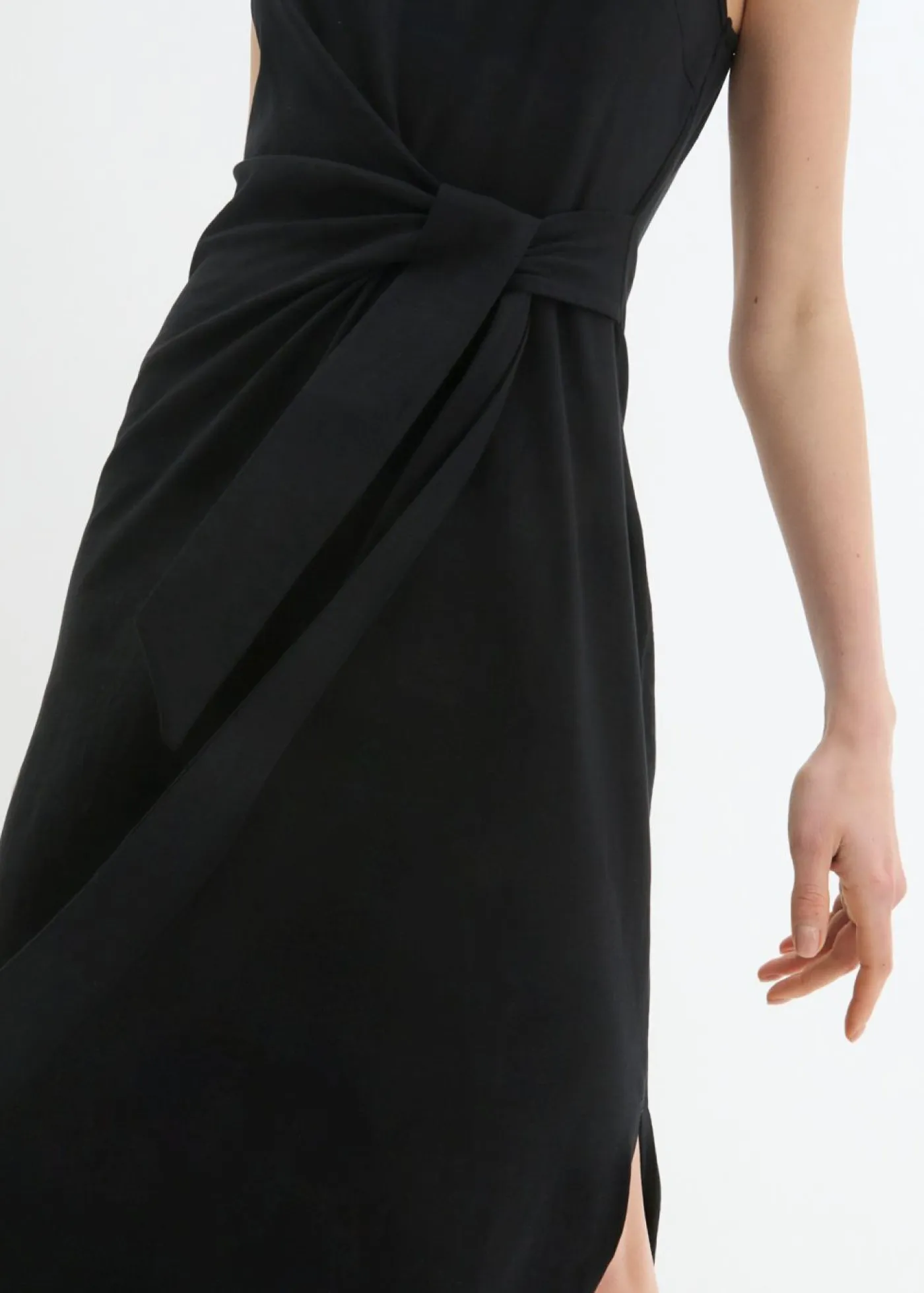 Best Vestido de punto con nudo Mujer Vestidos