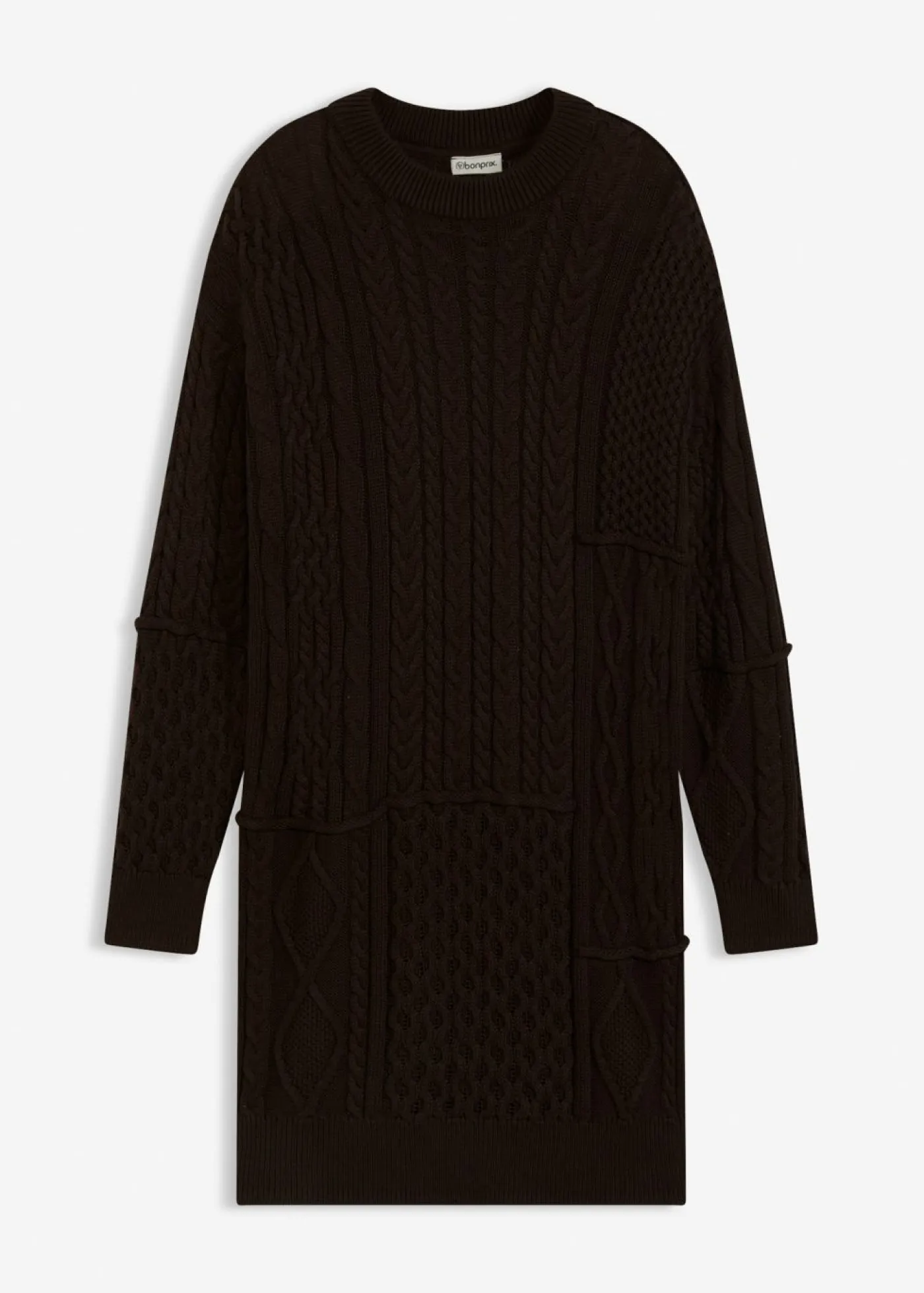 Best Vestido de punto con patrón trenzado Mujer Vestidos|Ropa De Punto